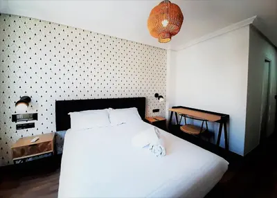 Cama o camas de una habitación en Hotel Matilde by gaiarooms