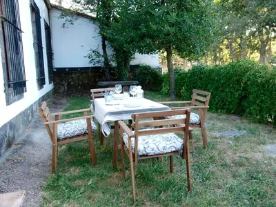 Jardín al aire libre en Casa Rural La Rana