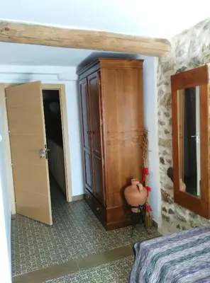 Cama o camas de una habitación en Apartamento o Casa Rural Roquemar