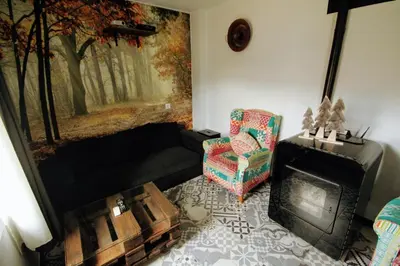 Zona de estar de Loboratorio Rural, La Casa de al Lado