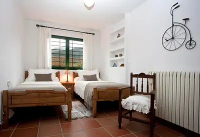 Cama o camas de una habitación en Casa Rural El Secreto de las Eras