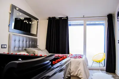 Cama o camas de una habitación en Suite del Pecado