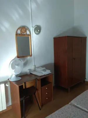 Cama o camas de una habitación en Pension Carretero