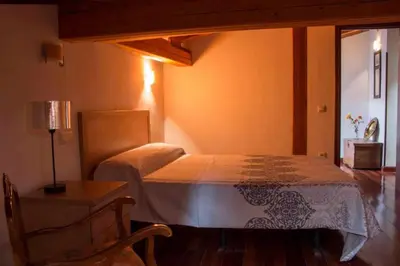 Cama o camas de una habitación en Casa Rural Paco