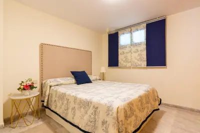 Cama o camas de una habitación en Los Navazuelos