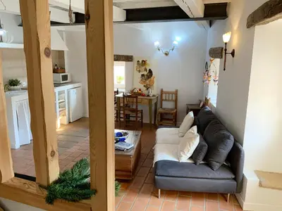 Zona de estar de La Grulla Dorada