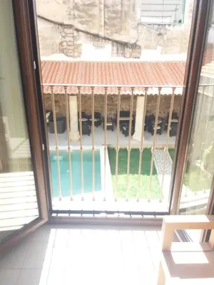 Un balcón o terraza de Hostal Aquaforum