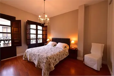 Cama o camas de una habitación en Salamanca Centro Apartamentos