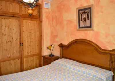 Cama o camas de una habitación en Casa Rural La Vid