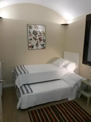 Cama o camas de una habitación en Apartamentos San Pablo