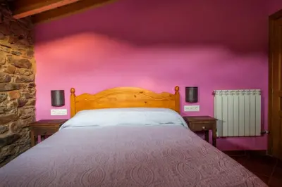 Cama o camas de una habitación en Molino del Medio