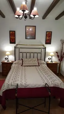 Cama o camas de una habitación en Apartamentos Rurales Tauro