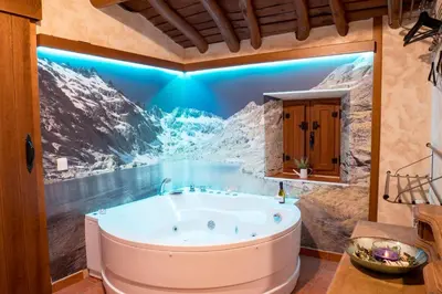 Un baño de Casa Rural El Berrueco