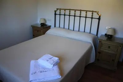 Cama o camas de una habitación en El Teñao