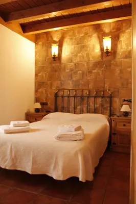 Cama o camas de una habitación en El Teñao