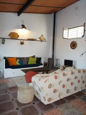 Zona de estar de La Tierra Verde Casita