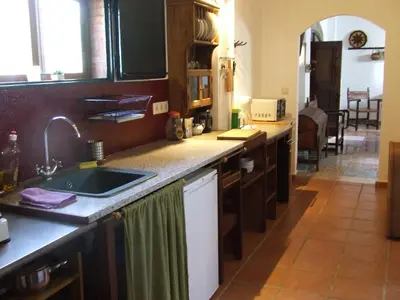 Una cocina o zona de cocina en La Tierra Verde Casita