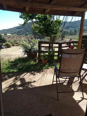 Vista general de una montaña o vista desde the country house