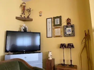 Una televisión o centro de entretenimiento en Jardin de la Yedra