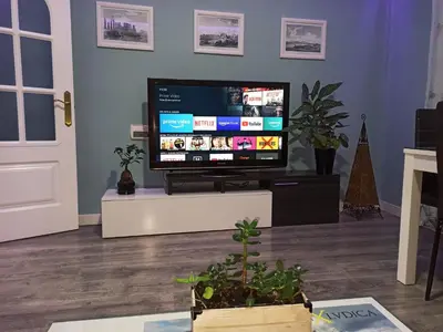 Una televisión o centro de entretenimiento en La Casa de la Alcazaba - Free Parking