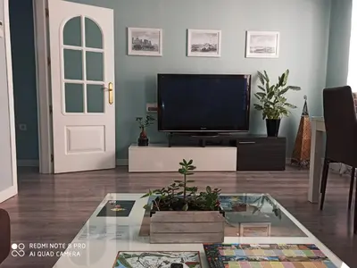 Una televisión o centro de entretenimiento en La Casa de la Alcazaba - Free Parking