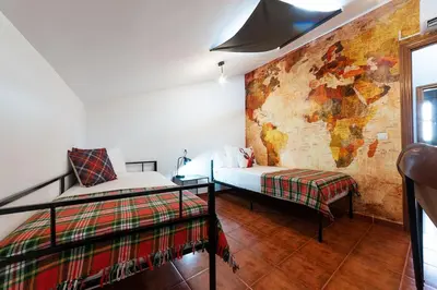 Cama o camas de una habitación en Siete Luces