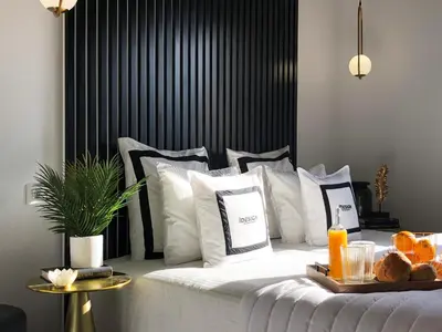 Cama o camas de una habitación en VUT iDesign