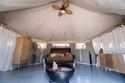 Cama o camas de una habitación en El Toril Glamping Experience