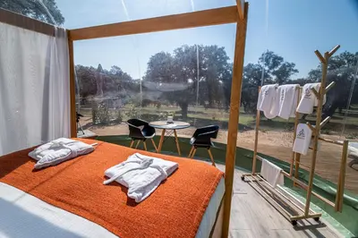 Cama o camas de una habitación en El Toril Glamping Experience