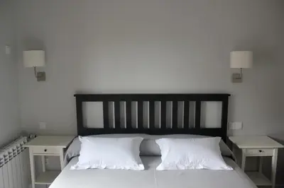 Cama o camas de una habitación en Casa Rural La Calzada
