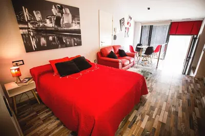 Cama o camas de una habitación en Suite del Amore