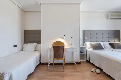 Cama o camas de una habitación en Hotel Salamanca Rio