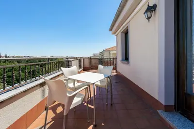 Un balcón o terraza de Hotel Salamanca Rio