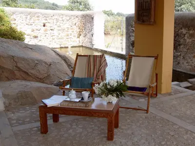 Un patio o zona al aire libre en El Turcal