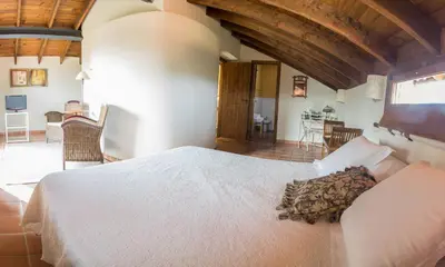 Cama o camas de una habitación en El Turcal