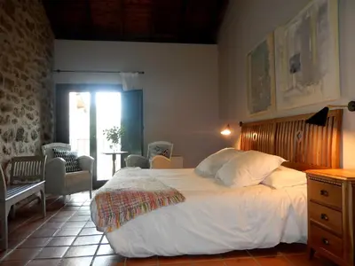 Cama o camas de una habitación en El Turcal