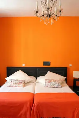 Cama o camas de una habitación en Gran Hostal San Segundo