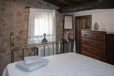 Cama o camas de una habitación en Casa Rural La Pastera