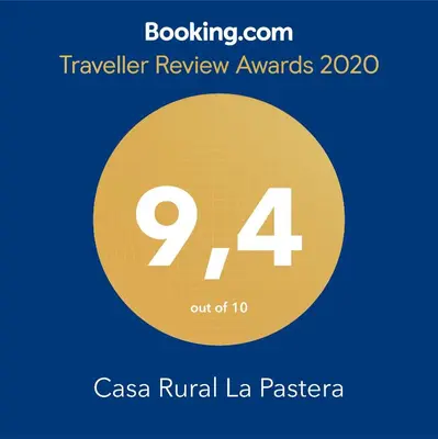 Certificado, premio, señal o documento que está expuesto en Casa Rural La Pastera