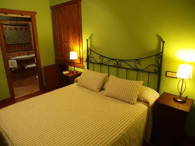 Cama o camas de una habitación en Hostal El Cerro - Only Adults