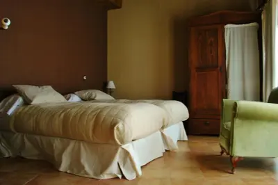 Cama o camas de una habitación en Casa Rebollares Ii