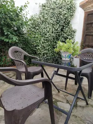 Jardín al aire libre en Casa Rural El Fuentarro