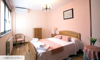 Cama o camas de una habitación en CasaMiranda30