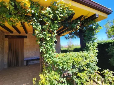 Jardín al aire libre en Casa Pico Zapatero