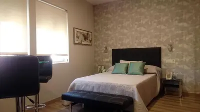 Cama o camas de una habitación en Apartamentos Mitreo