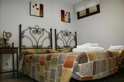 Cama o camas de una habitación en Casa Rural Los 2 Yugos