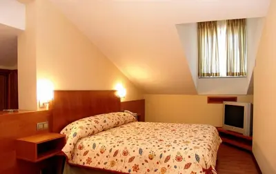 Cama o camas de una habitación en Complejo El Carrascal