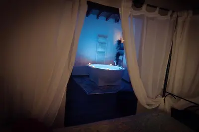 Cama o camas de una habitación en La Morada del Druida