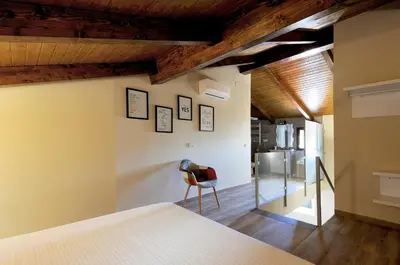 Cama o camas de una habitación en Plaza Sandra