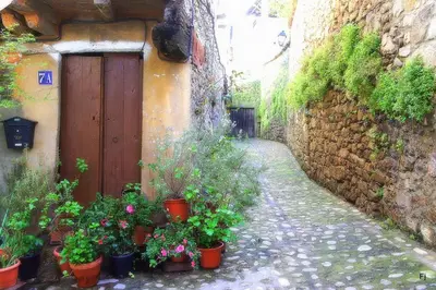 Jardín al aire libre en Casa Rural Estrela